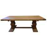 Gloriosa Coffee Table 140cm Pedestal Solid Mango Timber Wood - Honey Wash V315-WOUT-003-HW