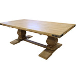 Gloriosa Coffee Table 140cm Pedestal Solid Mango Timber Wood - Honey Wash V315-WOUT-003-HW