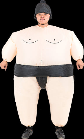 SUMO Fancy Dress Inflatable Suit -Fan Operated Costume V63-306611