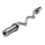 Chrome Olympic Curl Bar Barbell Heavy Duty EZ with Spring Collars V63-770285
