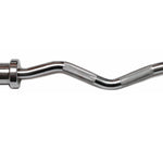 Chrome Olympic Curl Bar Barbell Heavy Duty EZ with Spring Collars V63-770285