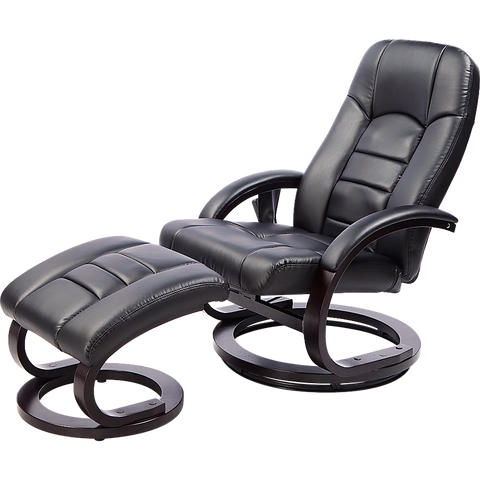 PU Leather Massage Chair Recliner Ottoman Lounge Remote V63-771945