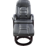 PU Leather Massage Chair Recliner Ottoman Lounge Remote V63-771945