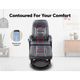 PU Leather Massage Chair Recliner Ottoman Lounge Remote V63-771945