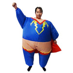 Super Hero Fancy Dress Inflatable Suit - Fan Operated Costume V63-784285