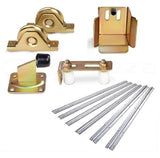 Sliding Gate Hardware Accessories Kit - 6m Track, Wheels, Stopper, Roller Guide V63-817983