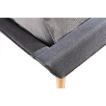 King Linen Fabric Deluxe Bed Frame Grey V63-819193