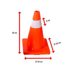 4pcs 45cm Road Traffic Cones Reflective Overlap Parking Emergency Safety Cone V63-821991