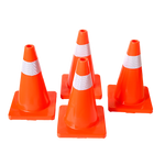 4pcs 45cm Road Traffic Cones Reflective Overlap Parking Emergency Safety Cone V63-821991