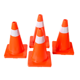 4pcs 45cm Road Traffic Cones Reflective Overlap Parking Emergency Safety Cone V63-821991