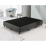 Palermo King Single Ensemble Bed Base Platinum Graphite Linen Fabric V63-823221