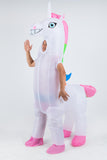 Giant Unicorn Fancy Dress Fan Inflatable Costume Suit V63-825781