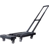 Foldable Hand Flatbed Trolley Cart 6 x 360 Degree Rotating Wheels with Maximum Load 200Kg V63-825941