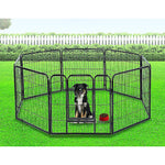 8 Panel Heavy Duty Pet Dog Playpen Puppy Exercise Fence Enclosure Cage V63-827761