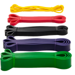 Resistance Band Loop Set of 5 Heavy Duty Gym Yoga Workout V63-827781