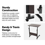 Mobile Laptop Desk Bed Stand Computer Table Adjustable Notebook Bedside Table V63-827831