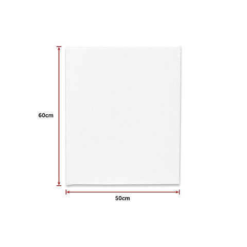 5 pack of 50x60cm Artist Blank Stretched Canvas Canvases Art Large