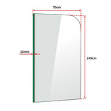 700 x 1450mm Frameless Bath Panel 10mm Glass Shower Screen By Della Francesca V63-829941