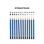 Art Sketch Pencils Oil Drawing Colouring Graphite Charcoal Pencil Set 72pcs/set V63-831871