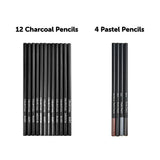 Art Sketch Pencils Oil Drawing Colouring Graphite Charcoal Pencil Set 72pcs/set V63-831871