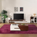 230x160cm Floor Rugs Large Shaggy Rug Area Carpet Bedroom Living Room Mat - Burgundy V63-832101