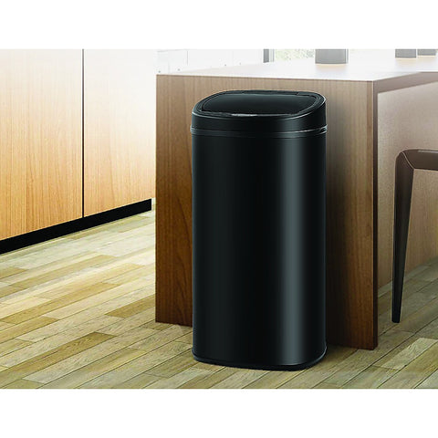 68L Motion Sensor Bin Automatic Stainless Steel Kitchen Rubbish Trash - Black V63-832251