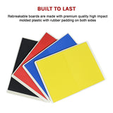 Martial Arts Supply Rebreakable Board Taekwondo, MMA, Karate-Set: Yellow, Blue, Red & Black V63-833261