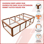 Chicken coop LARGE Run Guinea Pig Cage Villa Extension Rabbit hutch house pen V63-833451