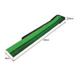 Indoor Practice Putting Green 2.5m Mat Inclined Ball Return Fake Grass 2 Holes V63-834791