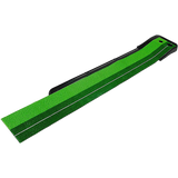 Indoor Practice Putting Green 2.5m Mat Inclined Ball Return Fake Grass 2 Holes V63-834791