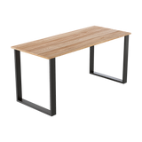 Square-Shaped Table Bench Desk Legs Retro Industrial Design Fully Welded - Black V63-834851