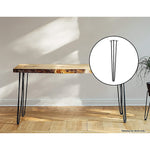 Set of 4 Industrial 3-Rod Retro Hairpin Table Legs 12mm Steel Bench Desk - 71cm Black V63-834941