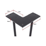 Set of 4 Industrial Retro Hairpin Table Legs 12mm Steel Bench Desk - 41cm Black V63-834981