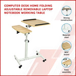 Computer Desk Home Folding Adjustable Removable Laptop Notebook Working Table V63-835301