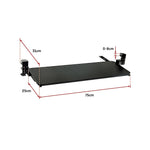 Clamp On Keyboard Tray 75cm W x 25cm D Extra Large V63-835371