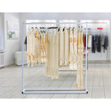 Commercial Clothing Garment Rack Retail Shop White V63-835731