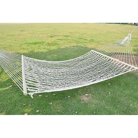 4m Traditional Cotton Rope Hammock with Hanging Hardware V63-836321