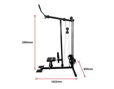 Lat PullDown Low Row Fitness Machine V63-836541