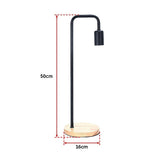 Modern Table lamp Desk Light Bedside Bedroom Black V63-836881