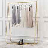 Gold Clothing Retail Shop Commercial Garment Display Rack V63-837021