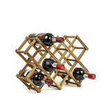 Wooden Wine Rack Freestanding 10 Bottles Countertop Storage V63-838441