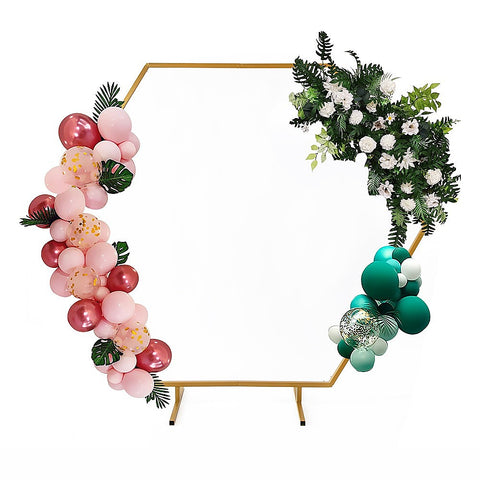 2M Wedding Hex Arch Backdrop Flower Display Stand Frame Background V63-838591