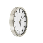 Modern Wall Clock Silent Non-Ticking Quartz Battery Operated Stainless Steel V63-838611