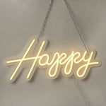 Happy Birthday Neon Sign Hanging Glowing Party Decoration V63-838651
