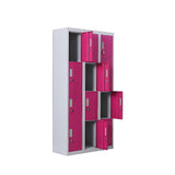 12-Door Locker for Office Gym Shed School Home Storage - Padlock-operated V63-838901