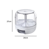 Rice Storage Cereal Dispenser Grain Container Rotating Dry Food Box V63-839231