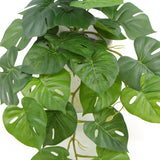 Decorative Ceramic Bowl Potted Artificial Monstera Plant 30cm V77-751890127