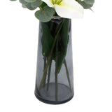 Premium Faux White Lily In Glass Vase V77-88013