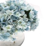 Premium Faux Hydrangea With Glass Vase 23cm V77-88015