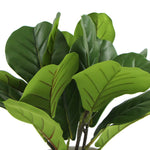 Decorative Potted Dense Artificial Fiddle Leaf Fig In Beautiful Decorative Bowl 37cm V77-8870013